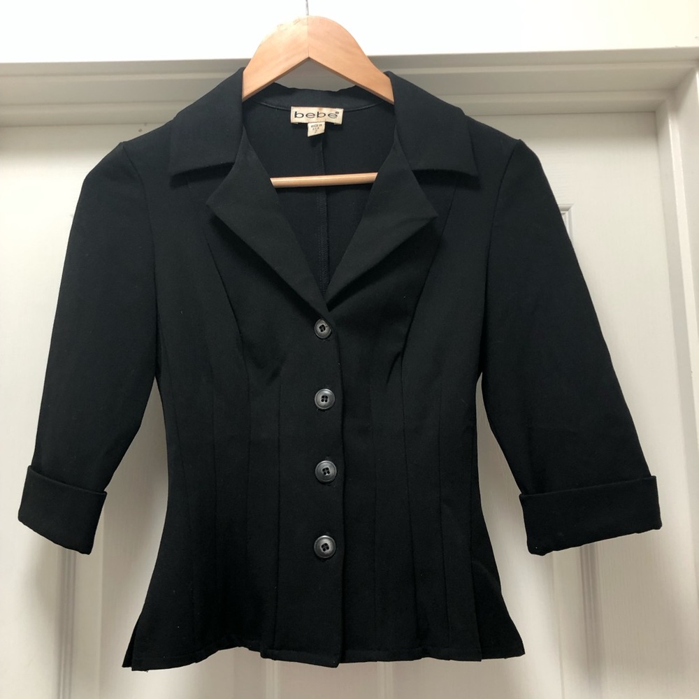 Bebe black blazer - size 2